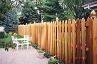 Forest Park Style Picket Copperwood Fence